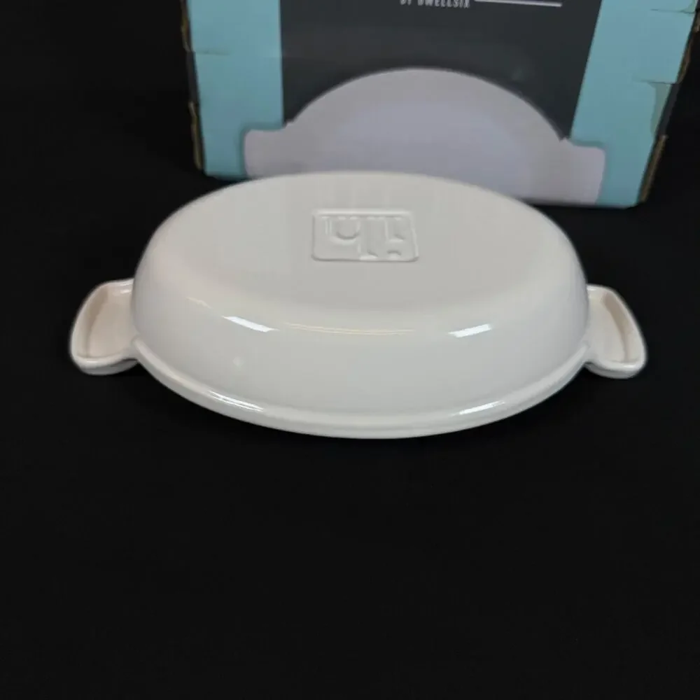 Bel Fer by Dwellsix Limited Edition 8' Au Gratin Enameled Cast Iron White New